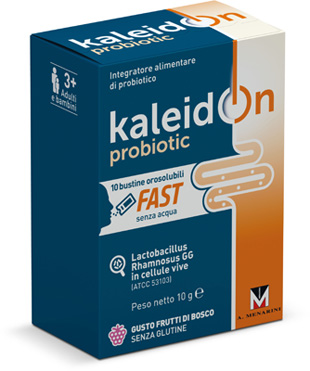 KALEIDON PROBIOTIC FAST FRUTTI DI BOSCO 10 BUSTE OROSOLUBILI - dottorbianchi.it