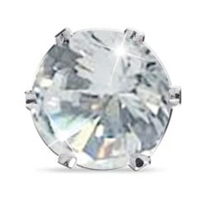 ORECCHINO ZIRCONE BIANCO 6MM - dottorbianchi.it