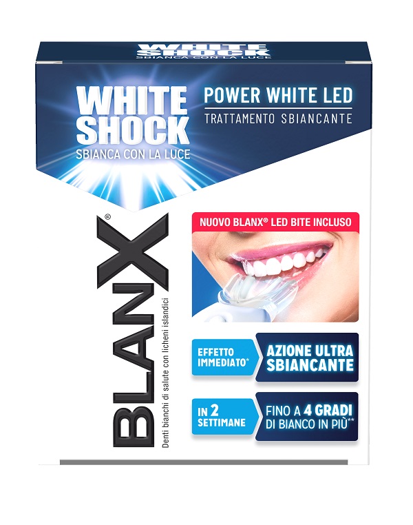 BLANX WHITE SHOCK TRATTAMENTO POWER WHITE GEL 30 ML CON BITE - dottorbianchi.it