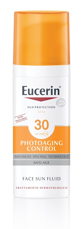 EUCERIN SUN PROTECTION SPF 30 PHOTOAGING CONTROL FACE SUN FLUID ANTI AGE 50 ML - dottorbianchi.it