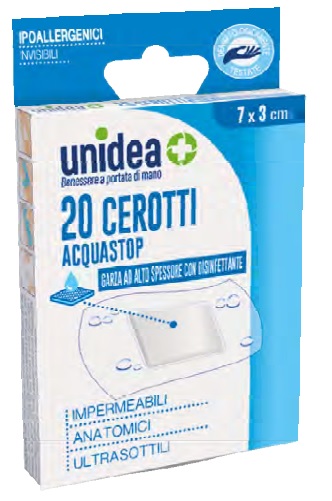 CEROTTO UNIDEA MISURA GRANDE IMPERMEABILE 7 X 3 CM 20 PEZZI - dottorbianchi.it