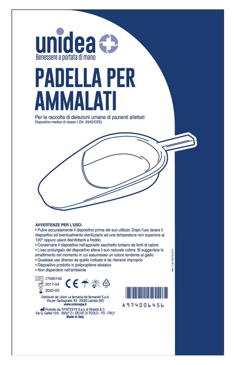 PADELLA PER RACCOLTA URINE UNIDEA - dottorbianchi.it