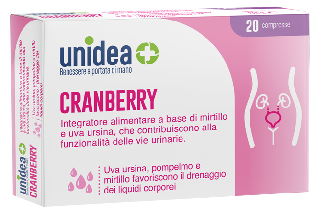 UNIDEA INTEGRATORE CRANBERRY D-MANNOSIO 20 COMPRESSE - dottorbianchi.it