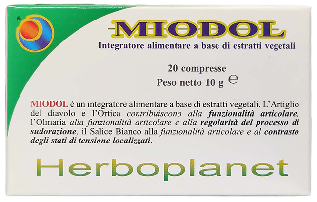MIODOL 20 COMPRESSE BLISTER 10 G - dottorbianchi.it