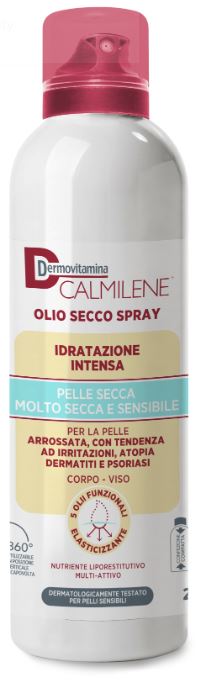 DERMOVITAMINA CALMILENE OLIO SECCO SPRAY IDRATAZIONE INTENSA PER PELLE SECCA, MOLTO SECCA E SENSIBILE 200 ML - dottorbianchi.it