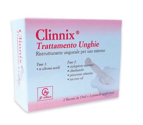 CLINNIX TRATTAMENTO UNGHIE 2 FLACONI 15 ML + 2 PENNELLI APPLICATORI - dottorbianchi.it