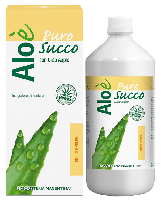 ALOE' ALOE SUCCO E POLPA BIO 1 LITRO - dottorbianchi.it