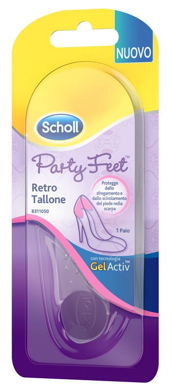 PLANTARE ORTOPEDICO PER RETRO TALLONE PARTY FEET SCHOLL GEL ACTIV 1 PAIO - dottorbianchi.it