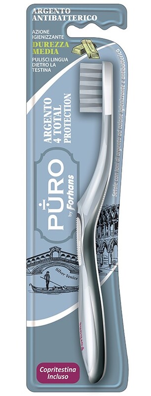 SPAZZOLINO SILVER 4 WHITE FORHANS 1 PEZZO - dottorbianchi.it