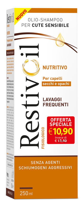 RESTIVOIL NUTRITIVO PER CAPELLI SECCHI E OPACHI LAVAGGI FREQUENTI OFFERTA SPECIALE 250 ML - dottorbianchi.it