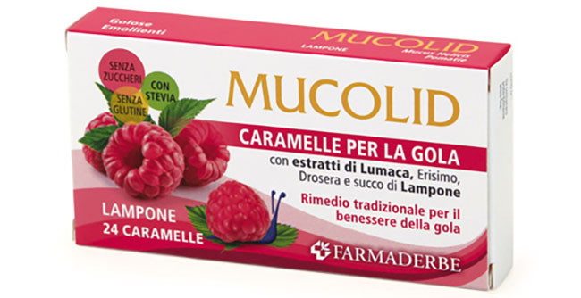 MUCOLID BRONC LUMACA & LAMPONE 24 CARAMELLE - dottorbianchi.it