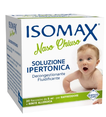 SOLUZIONE IPERTONICA ISOMAX NASO CHIUSO 20 FLACONCINI DA 5 ML - dottorbianchi.it
