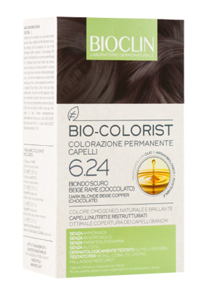BIOCLIN BIO COLORIST 6,24 BIONDO SCURO BEIGE RAME - dottorbianchi.it