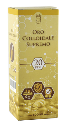 ORO COLLOIDALE SUPREMO 20PPM 100 ML - dottorbianchi.it
