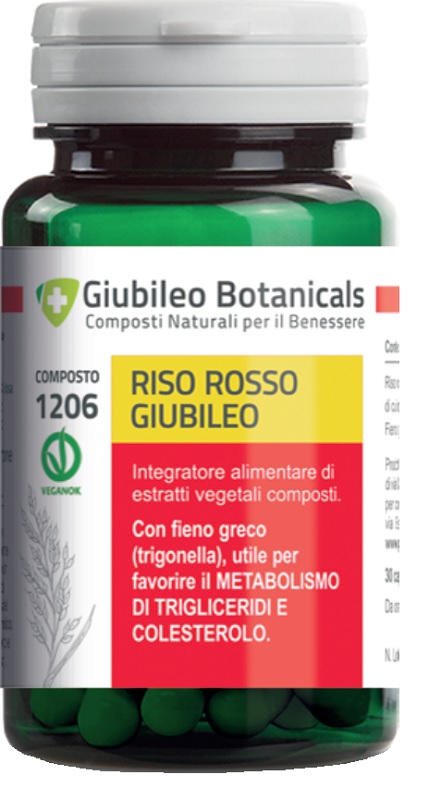 GIUBILEO BOTANICALS RISO ROSSO 30 CAPSULE - dottorbianchi.it
