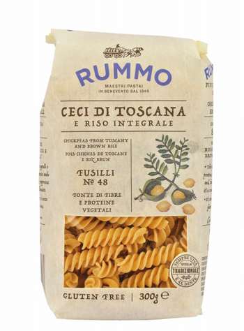 RUMMO FUSILLI N 48 CECI DI TOSCANA E RISO INTEGRALE 300 G - dottorbianchi.it