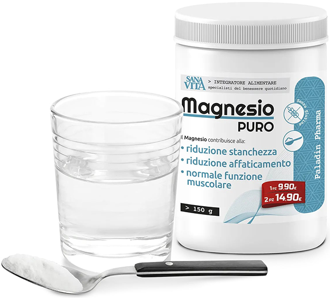 SANAVITA MAGNESIO PURO 150 G - dottorbianchi.it