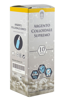 ARGENTO COLLOIDALE SUPREMO 10PPM CERTIFICATO CON CONTAGOCCE 100 ML - dottorbianchi.it