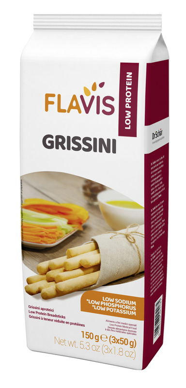 FLAVIS GRISSINI APROTEICI 3 PORZIONI DA 50 G - dottorbianchi.it