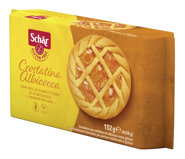 SCHAR CROSTATINA CON CONFETTURA DI ALBICOCCA 4 MONOPORZIONI DA 35 G - dottorbianchi.it