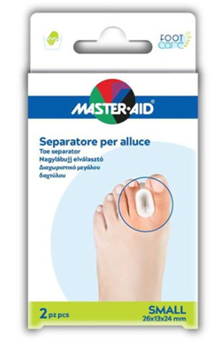 SEPARATORE DITA IN GEL MASTER-AID PER ALLUCE S 2 PEZZI - dottorbianchi.it