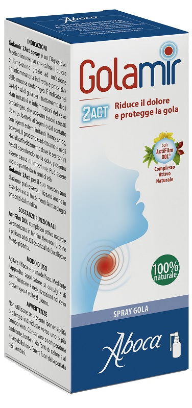 GOLAMIR 2ACT SPRAY 30 ML NO ALCOOL ADULTI E BAMBINI DA UN ANNO DI ETA' - dottorbianchi.it