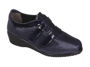 DOREEN STRAP PELLE SCAMOSCIATA NAVY BLUE 37 - dottorbianchi.it