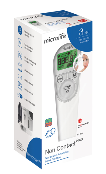 TERMOMETRO FRONTALE MICROLIFE NO CONTACT PLUS NC200 - dottorbianchi.it