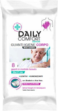 DAILY COMFORT SENIOR GUANTO DETERGENTE 8 PEZZI - dottorbianchi.it