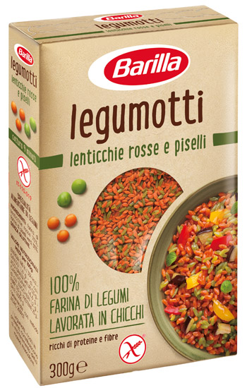 BARILLA LEGUMOTTI ALLE LENTICCHIE ROSSE E PISELLI 300 G - dottorbianchi.it