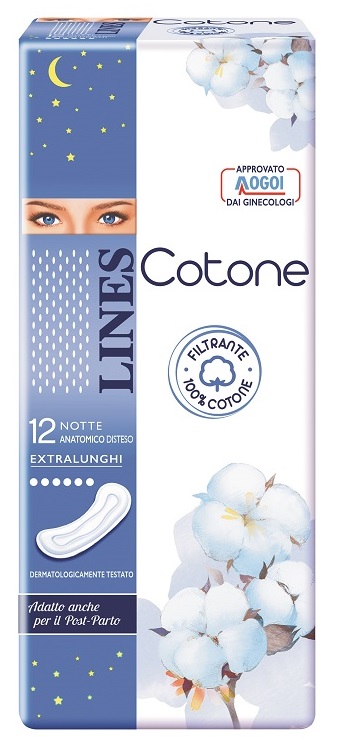 LINES COTONE NON ULTRA NOTTE DISTESI 12 PEZZI - dottorbianchi.it