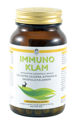 IMMUNO KLAM COLOSTRO DI CAPRA KLAMATH 60 CAPSULE VEGETALI - dottorbianchi.it