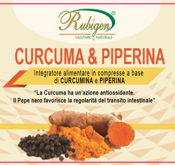 CURCUMA & PIPERINA RUBIGEN 120 COMPRESSE DA 500 MG - dottorbianchi.it