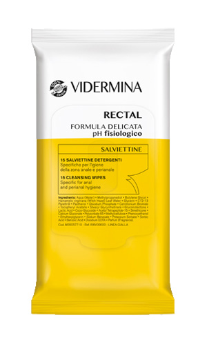 VIDERMINA RECTAL SALVIETTINE 15 PEZZI - dottorbianchi.it