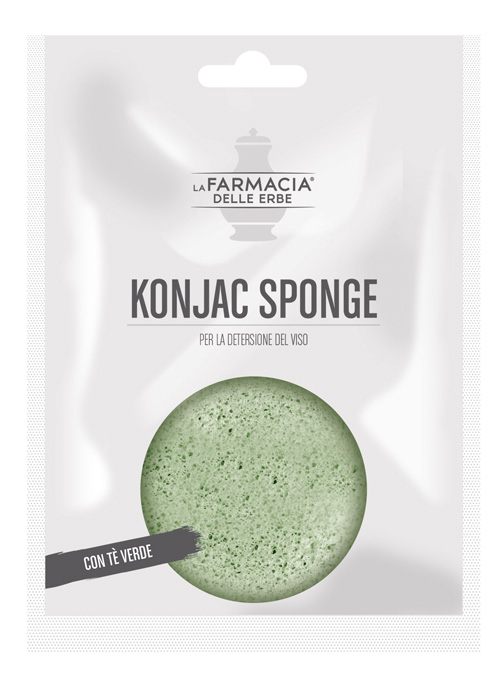 FDE KONJAC SPONGE TE' VERDE 1 PEZZO - dottorbianchi.it