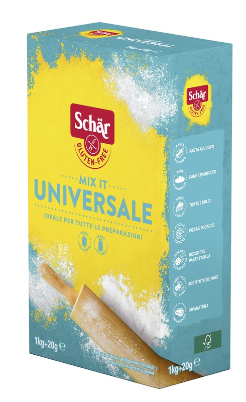 SCHAR MIX IT FARINA UNIVERSALE SENZA LATTOSIO 1 KG + 20 G - dottorbianchi.it