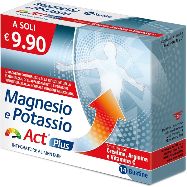 MAGNESIO E POTASSIO ACT PLUS 14 BUSTINE - dottorbianchi.it