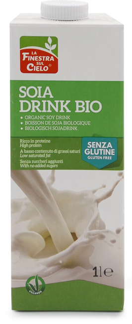 BEVANDA SOIA DRINK SENZA GLUTINE BIO 1 LITRO - dottorbianchi.it