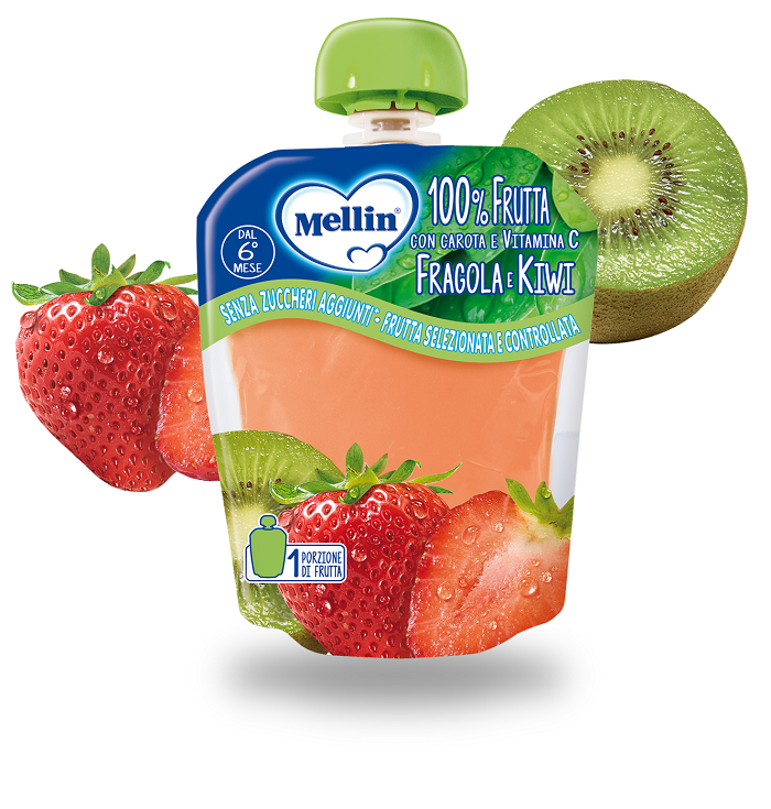 MELLIN POUCH FRAGOLA KIWI 90 G - dottorbianchi.it