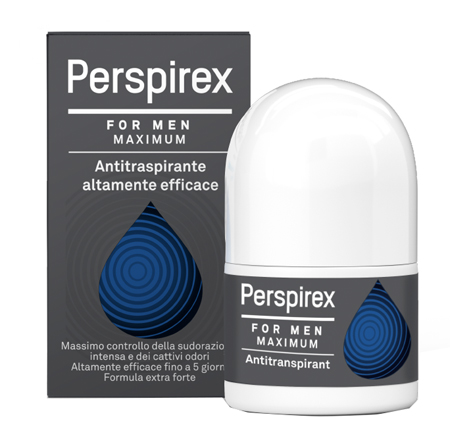 PERSPIREX FOR MEN MAXIMUM ANTITRASPIRANTE ROLL ON 20 ML - dottorbianchi.it