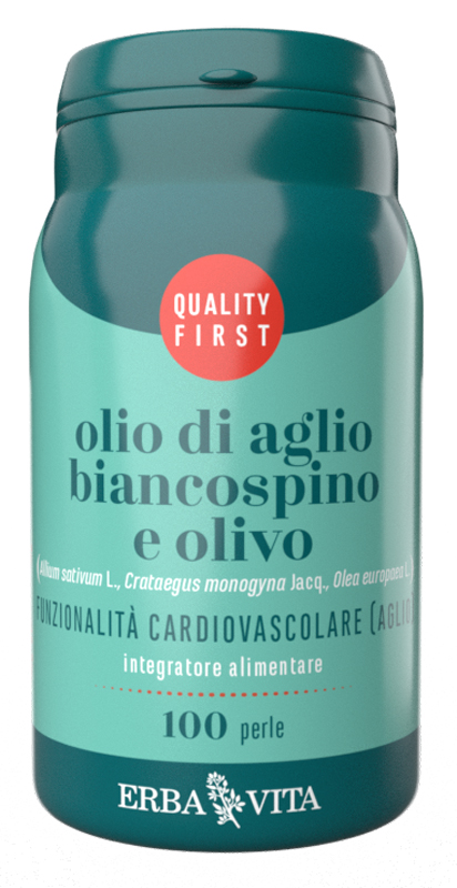 OLIO DI AGLIO BIANCOSPINO E OLIVO 100 PERLE - dottorbianchi.it