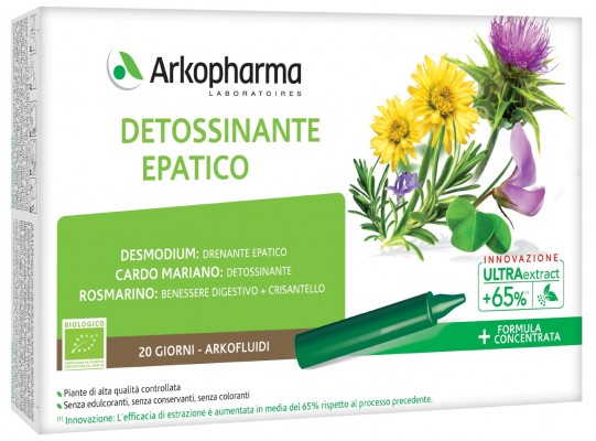 ARKOFLUIDI ULTRA SUONI DETOSSINANTE EPATICO 20 FIALE - dottorbianchi.it