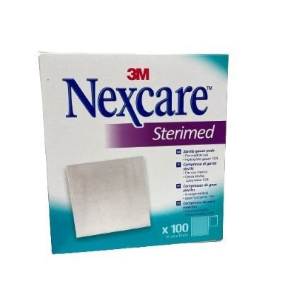 GARZA COMPRESSA STERIMED NEXCARE IN COTONE IDROFILO 20 FILI MULTILINGUAL 100 PEZZI - dottorbianchi.it