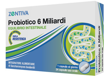 ZENTIVA PROBIOTICO 6 MILIARDI 24 CAPSULE VEGETALI - dottorbianchi.it