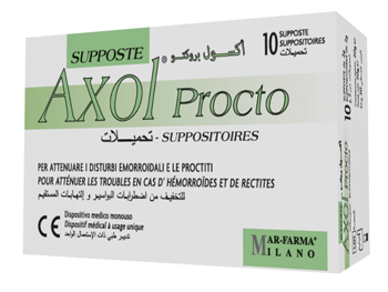 AXOL PROCTO 10 SUPPOSTE X 2 G - dottorbianchi.it