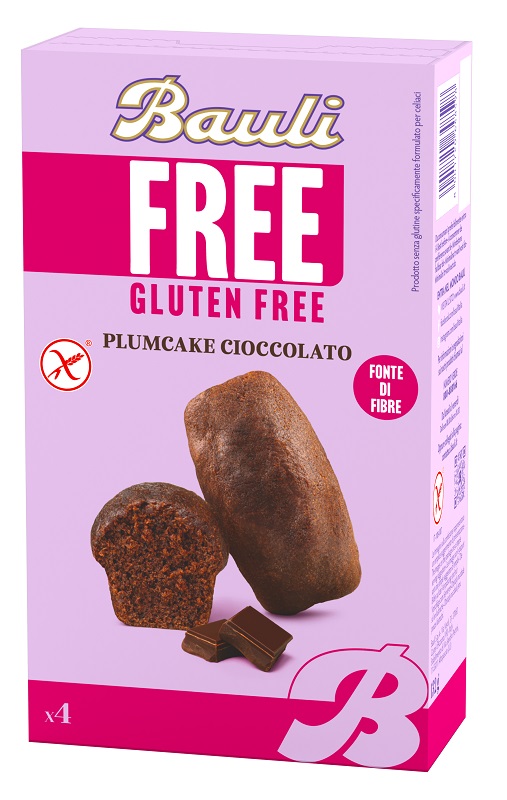 BAULI FREE PLUMCAKE CIOCCOLATO 4 PEZZI DA 33 G - dottorbianchi.it