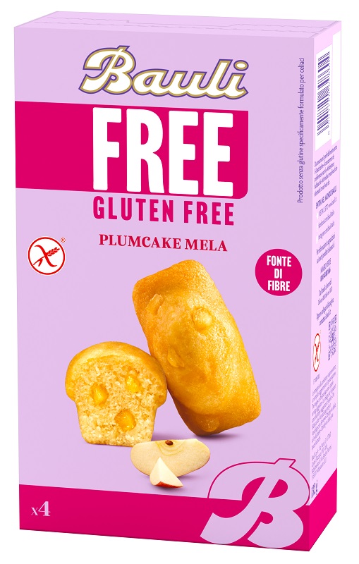 BAULI FREE PLUMCAKE MELA 4 PEZZI DA 33 G - dottorbianchi.it