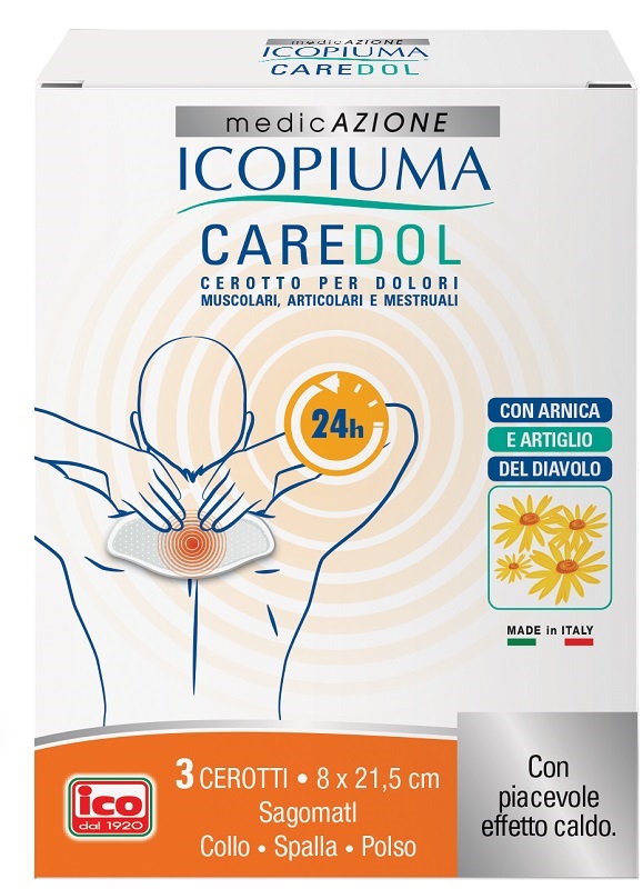 ICOPIUMA CAREDOL CEROTTO DOL COLLO-SPALLA-POLSO 3 PEZZI - dottorbianchi.it