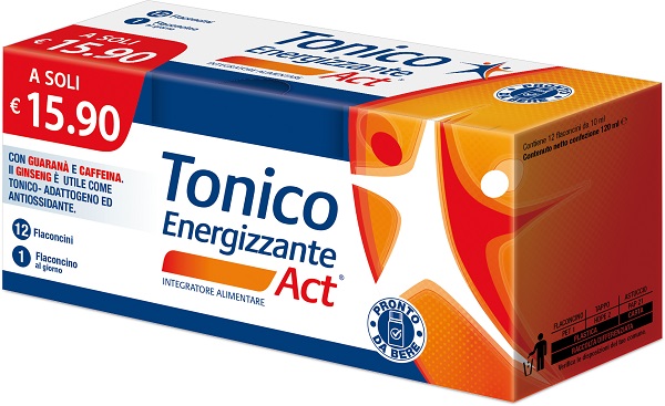TONICO ENERGIZZANTE ACT 12 FLACONCINI DA 10 ML - dottorbianchi.it