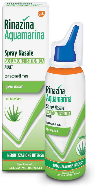 RINAZINA AQUAMARINA ISOTONICA ALOE SPRAY NEBULIZZAZIONE INTENSA 100 ML - dottorbianchi.it